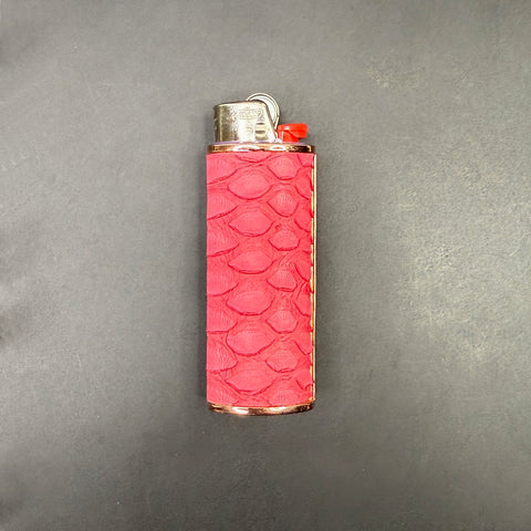 Barbie Pink Python Classic Lighter Case — Rose Gold