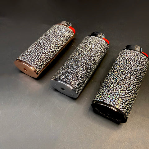 Holographic Shagreen Classic Bic Lighter Cover - Haus of Topper