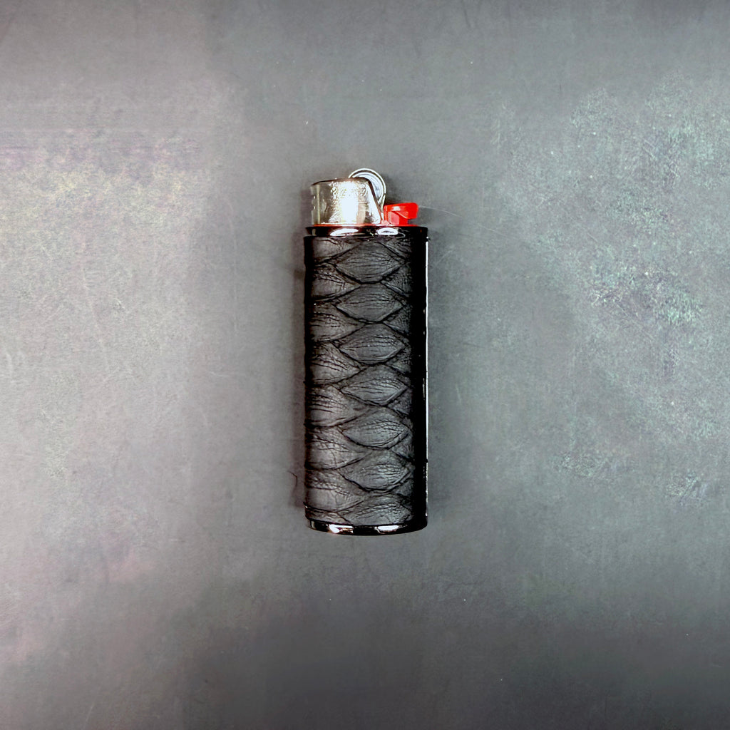 Matte Black Python Classic Lighter