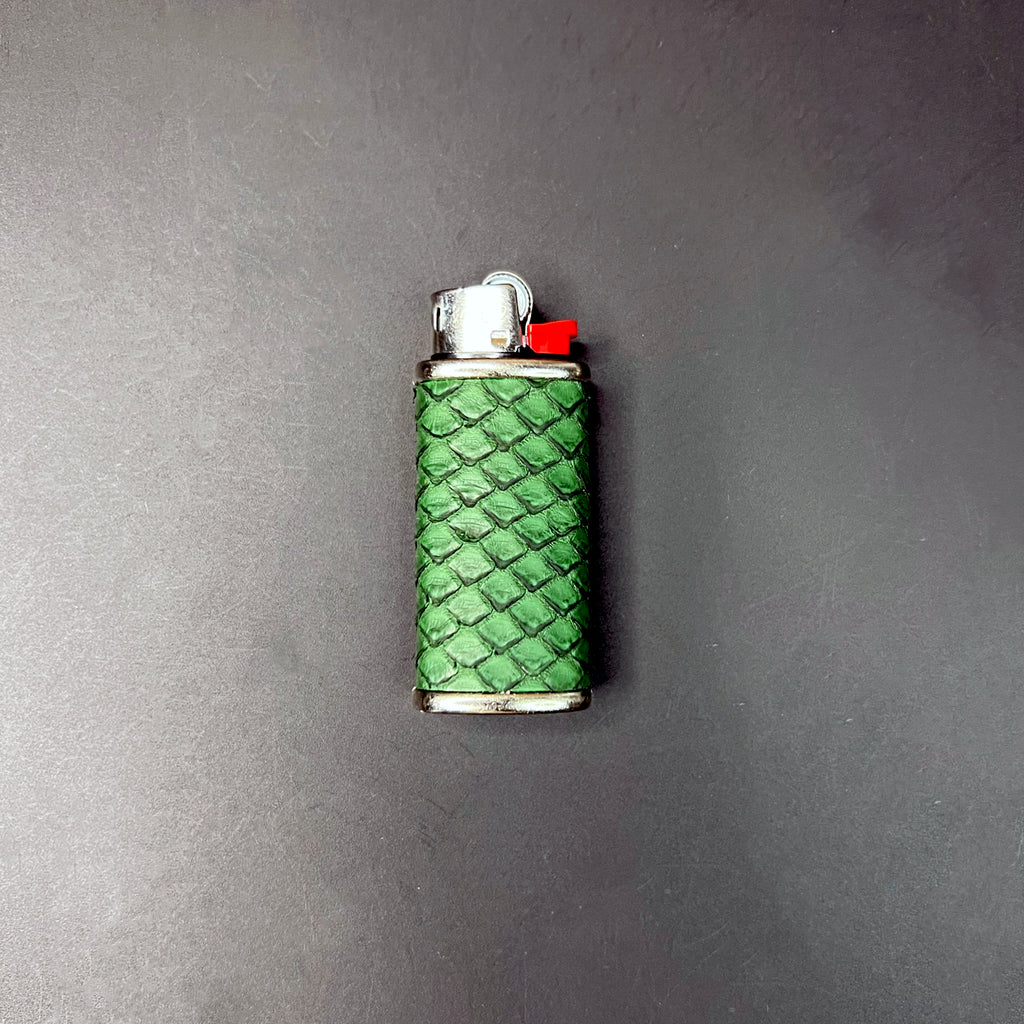 Eden Green Mini Python Lighter Cover