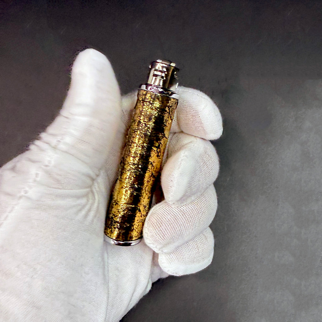 Limited Edition Metallic Gold Python Lighter Case