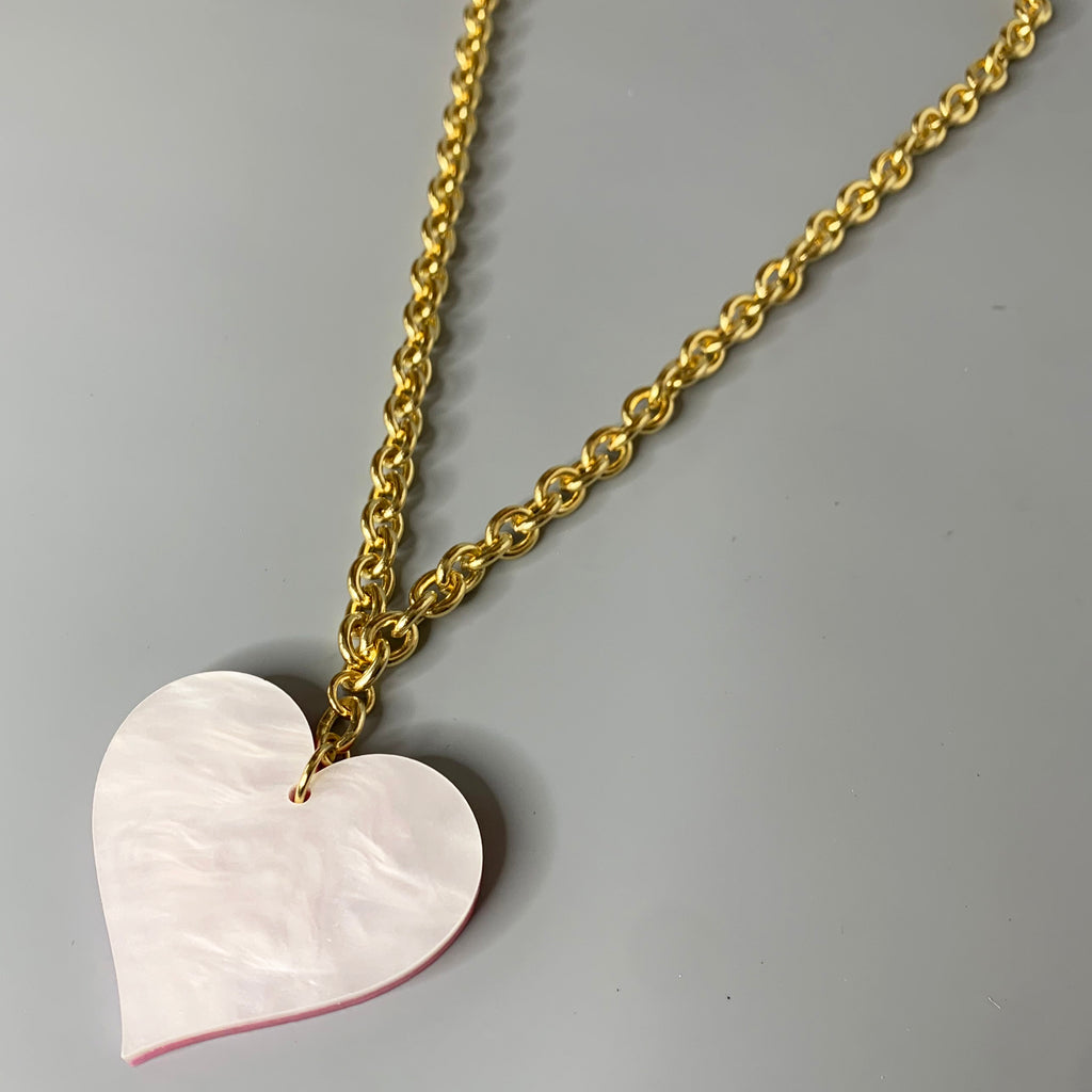 Heart Reversible Pendant Necklace