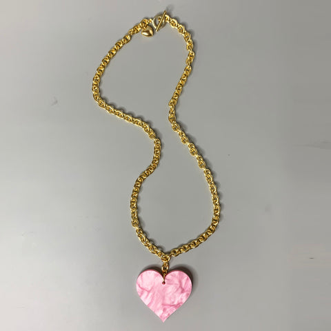 Heart Reversible Pendant Necklace