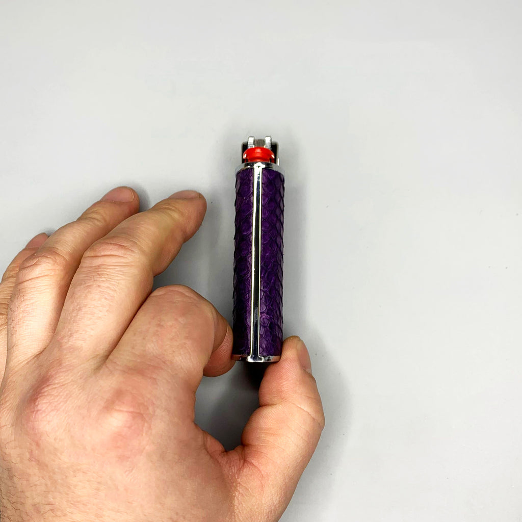 Royal Purple Classic Bic Lighter Cover