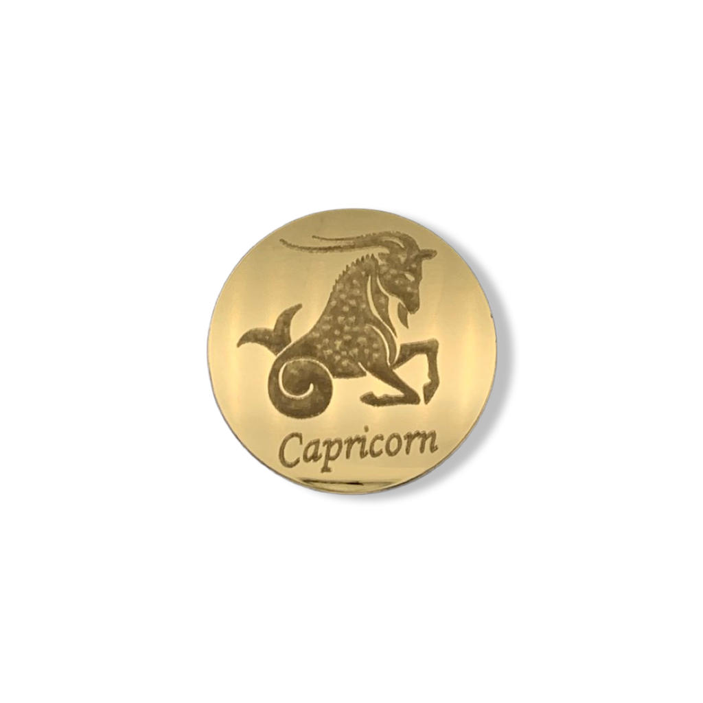 Capricorn Mirrored Zodiac Coasters