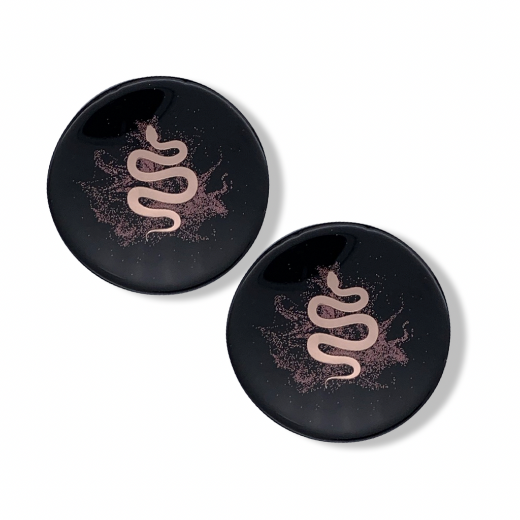 Pink Serpent in Pink Shimmer Dust Coasters 