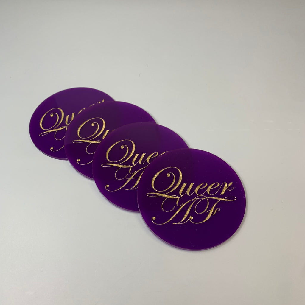 Queer AF Coasters