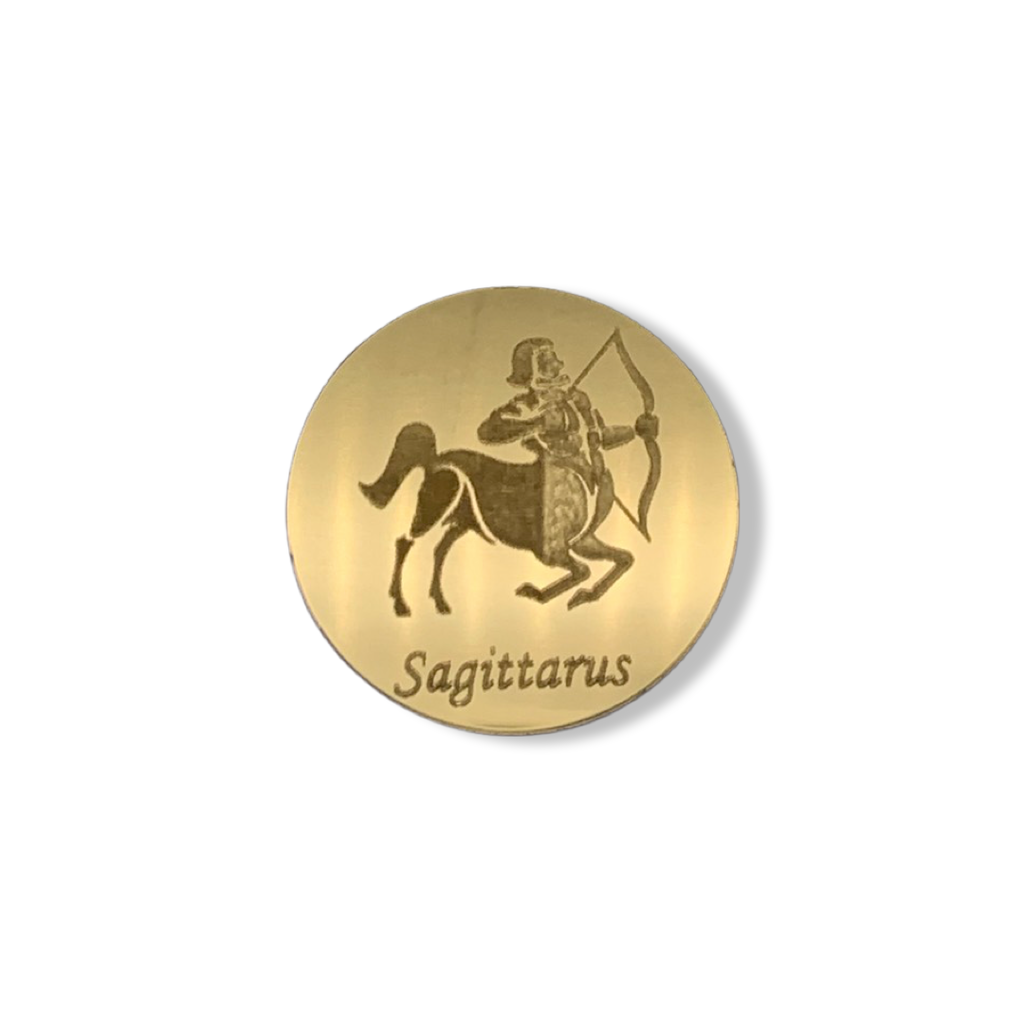 Saggittarius Mirrored Zodiac Coasters