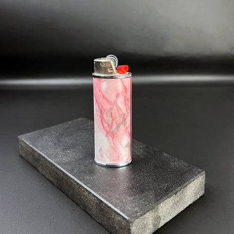 Pink Marble Classic Bic Lighter Cover