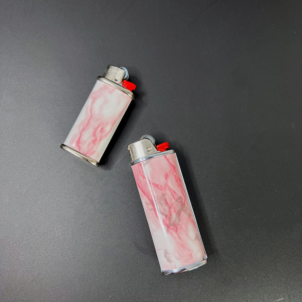 Pink Marble Classic Bic Lighter Cover