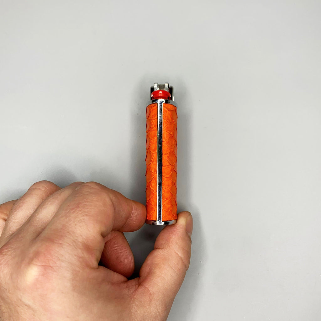 Tangerine Orange Classic Bic Lighter Cover