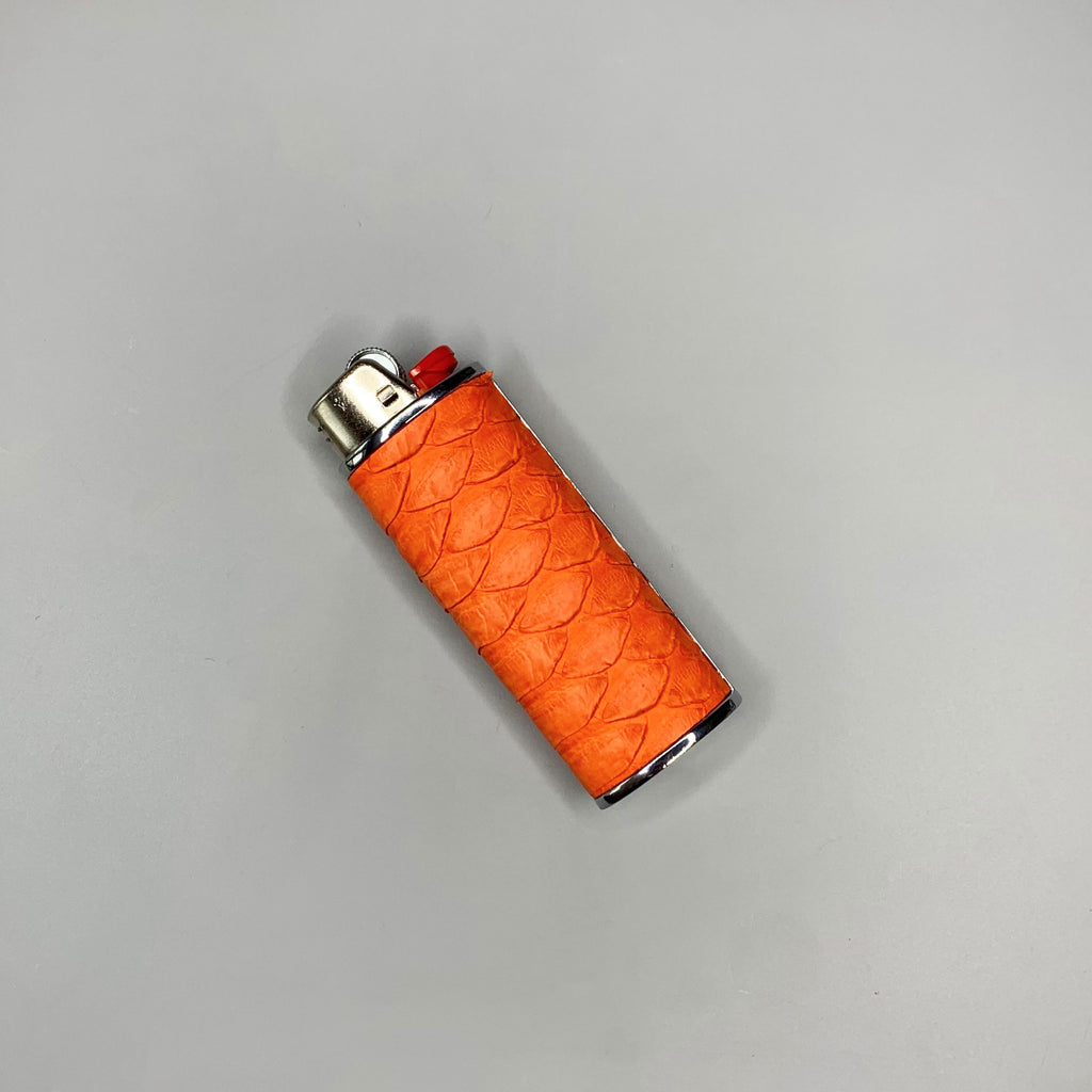 Tangerine Orange Classic Bic Lighter Cover