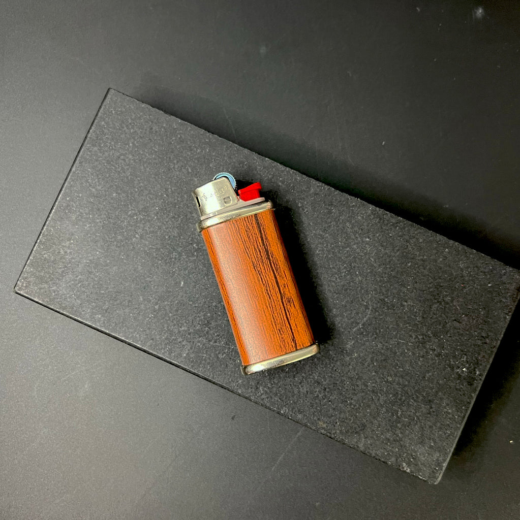 Wood Mini Bic Lighter Cover